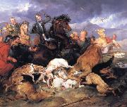 Sir Edwin Landseer The Hunting of Chevy Chase Norge oil painting reproduction